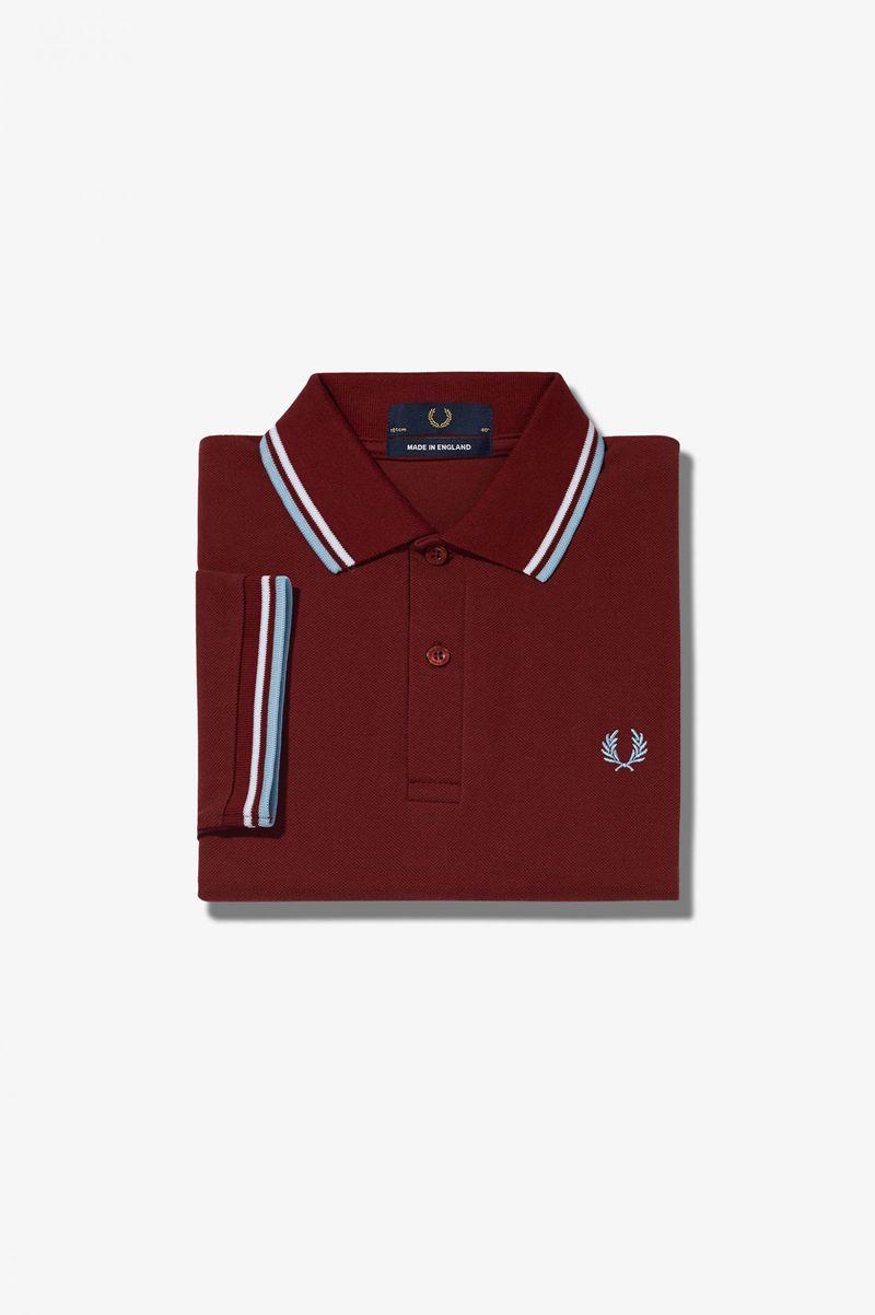 Fred Perry Polo Shirts Sales - Mens M12 Burgundy